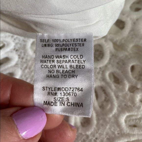 Boston Proper off the shoulder white eyelet mini dress by INA lined size… - Picture 8 of 10